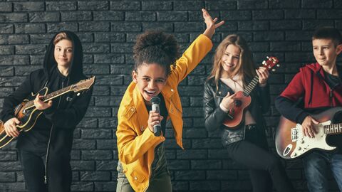 Schülerband macht Musik